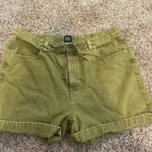 BDG | Urban Outfitters Poppy Denim Green drawstring shorts